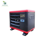 هیتر برقی فن دار تک فاز آذر تهویه مدل E6000 با بدنه مقاوم و پوشش رنگ الکترواستاتیکی