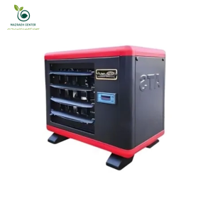 هیتر برقی فن دار تک فاز آذر تهویه مدل E6000 با بدنه مقاوم و پوشش رنگ الکترواستاتیکی