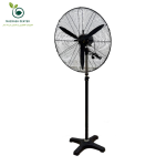 نمای کلی پنکه صنعتی پایه دار مزرعه سنتر، طراحی مستحکم و قدرت هوادهی بالا – مناسب برای سوله‌های صنعتی، رستوران‌های فضای باز و ویلاها.
